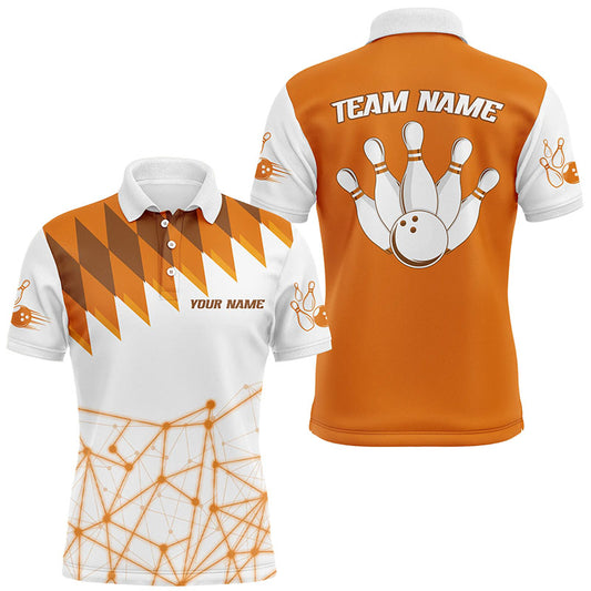 Personalized Bowling Shirt Polo Bowling Shirt for Men Bowling Team League QZT279