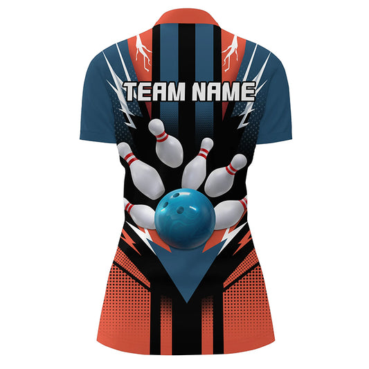 Personalized Bowling Shirt 1/4 Zip Bowling Shirt for Women Bowling Team League QZT280