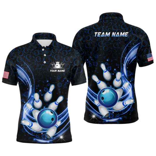 Personalized Camo Bowling Shirt for Men Custom Bowling Jersey Bowling Team League Polo Shirt QZT251