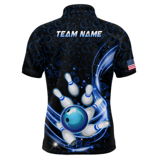 Personalized Camo Bowling Shirt for Men Custom Bowling Jersey Bowling Team League Polo Shirt QZT251