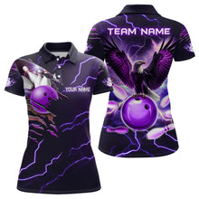 Load image into Gallery viewer, Personalized Women Polo Eagle Bowling Shirts Bowling Team League QZT437