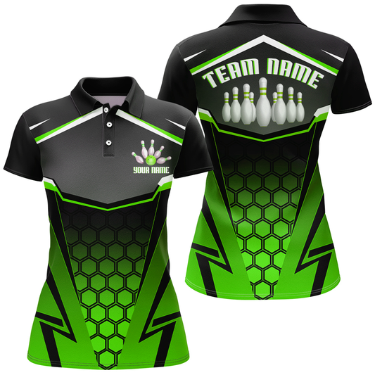 Personalized Bowling Shirt Bowling Team League Women Bowling Jersey Polo Shirt Unisex QZT265