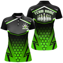 Load image into Gallery viewer, Personalized Bowling Shirt Bowling Team League Women Bowling Jersey Polo Shirt Unisex QZT265