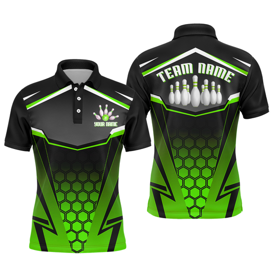 Personalized Bowling Shirt Multicolor Bowling Team League Men Bowling Jersey Polo Shirt Unisex QZT265