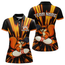 Load image into Gallery viewer, Funny Squirrel Bowling Team Shirt Custom Bowling League Jersey for Women Bowling Outfit Polo &amp; 1/4-Zip QZT766