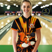 Load image into Gallery viewer, Funny Squirrel Bowling Team Shirt Custom Bowling League Jersey for Women Bowling Outfit Polo &amp; 1/4-Zip QZT766