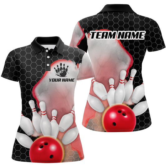 Personalized Bowling Shirt for Women Bowling Jersey Polo Shirt Unisex QZT284