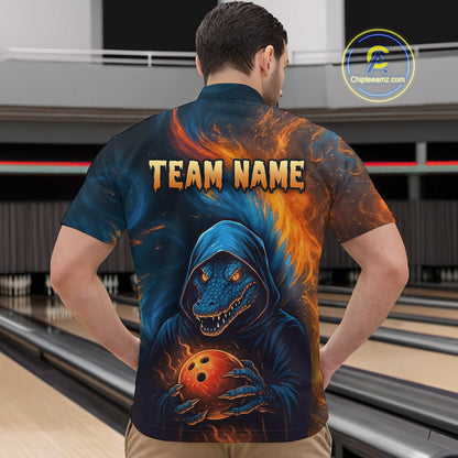 Custom Alligator Bowling Team Shirt Unisex Bowling Jersey for Men Polo & 1/4-Zip QZT754