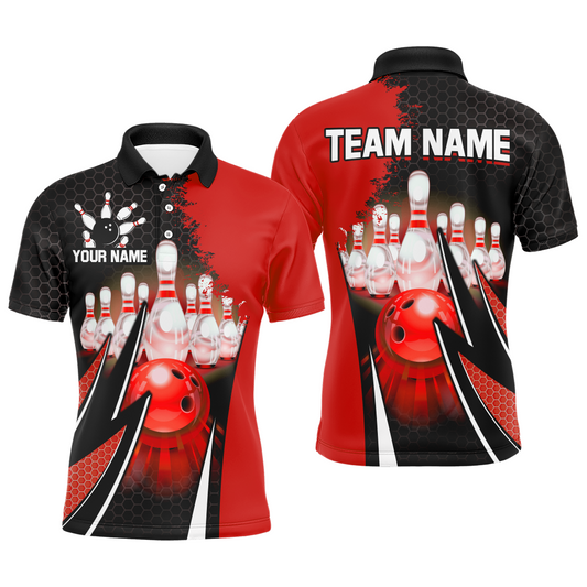 Personalized Bowling Shirts for Men Bowling Team Jersey Polo Bowling Shirt QZT440