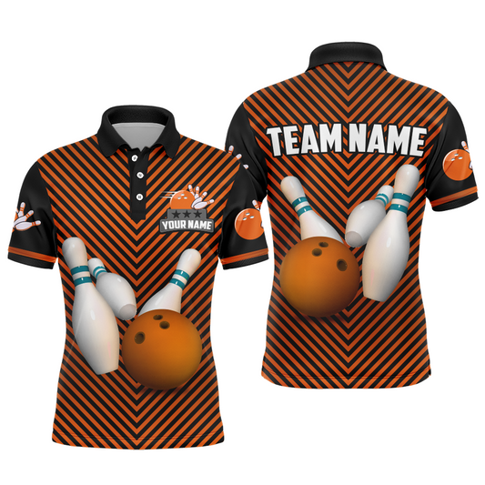 Personalized Bowling Shirt for Men Polo Bowling Jersey Bowling Team League QZT239