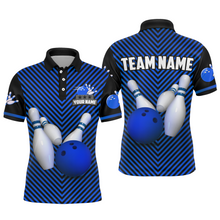 Load image into Gallery viewer, Personalized Bowling Shirt for Men Polo Bowling Jersey Bowling Team League QZT239