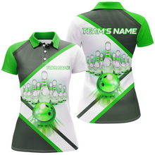 Load image into Gallery viewer, Custom Bowling Shirt for Women, Personalized Bowling Jersey , Women's Bowling Polo Shirt QZT41