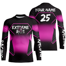 Load image into Gallery viewer, Custom Motocross Jersey Kid Men Women Upf30+ Pink Dirt Bike Shirt MX Off-Road Rider Motorcycle PDT670