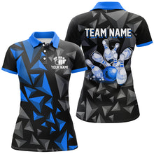 Load image into Gallery viewer, Custom Polo Shirts For Men And Women Blue Bowling Team League Jersey Bowler BDT500