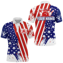Load image into Gallery viewer, Personalized Bowling Jersey For Men American Bowling Shirt Team Custom Bowling Polo Shirt BDT307