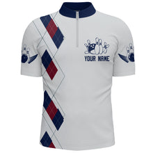 Load image into Gallery viewer, I Don't Give A Split Bowling Quarter-Zip Shirt Men Custom American Bowling Jersey BDT276