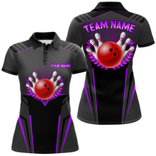 Load image into Gallery viewer, Personalized Bowling Jersey For Women Bowling Team League Shirts Custom Bowling Polo Shirt BDT378