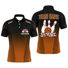 Load image into Gallery viewer, Strike Bowling Shirts For Men Custom Bowling Polo Shirts Team League Bowling Jerseys BDT346