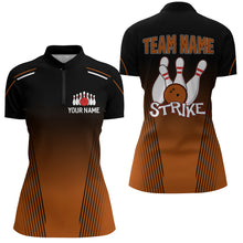 Load image into Gallery viewer, Strike Bowling Shirts Women Custom Bowling Quarter-Zip Shirts Team Bowling Jerseys BDT346