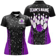 Load image into Gallery viewer, Custom Bowling Jersey For Women Seamless Pattern Bowling Shirt Team Bowling Polo Shirt BDT302