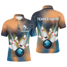 Load image into Gallery viewer, Personalized Bowling Polo Shirt For Men 3D Bowling Jersey Custom Bowling Team League Shirts BDT204
