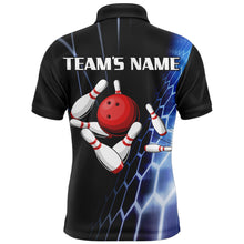 Load image into Gallery viewer, Custom Bowling Polo Shirts For Men Vintage Bowling Jersey Black Bowling Team League Shirts BDT212