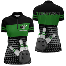 Load image into Gallery viewer, Bowling Quarter-Zip Shirts Women Bowling Team Jersey Custom Bowling Shirt BDT223