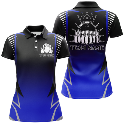 Custom Bowling Polo Shirt For Women Bowling Team Jersey Personalized Bowling Shirts BDT345