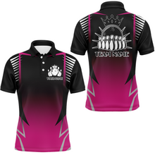 Load image into Gallery viewer, Custom Bowling Polo Shirt For Men Bowling Team Jersey Personalized Bowling Shirts BDT345