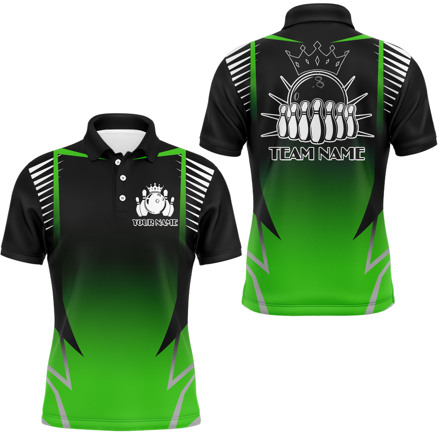 Custom Bowling Polo Shirt For Men Bowling Team Jersey Personalized Bowling Shirts BDT345