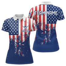 Load image into Gallery viewer, Custom Patriotic Golf Polo Shirts for Men Women Team Golf Shirts Personalized MMG48