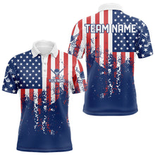 Load image into Gallery viewer, Custom Patriotic Golf Polo Shirts for Men Women Team Golf Shirts Personalized MMG48
