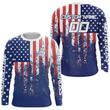 Load image into Gallery viewer, American Flag Motocross Jersey Custom Patriotic Dirt Bike Shirt for Kid Men Women XM332