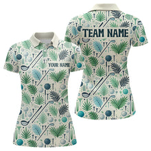 Load image into Gallery viewer, Palm Leaves Golf Polo Shirt Custom Golf Shirts for Men and Women Team Golf Apparel MMG55