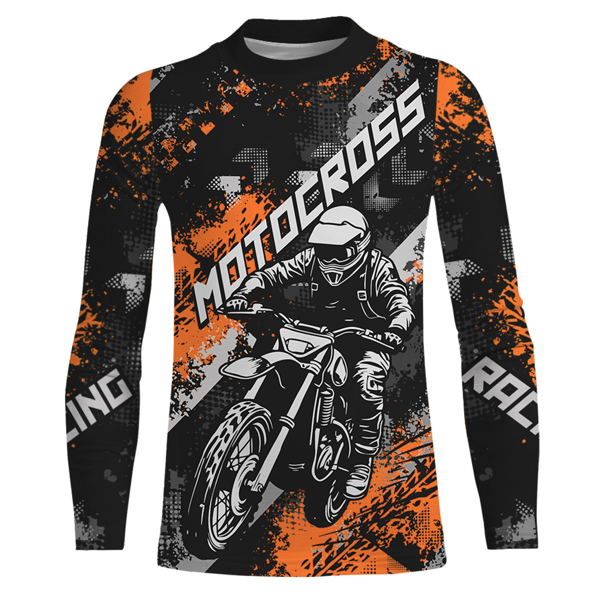 Orange Motocross Racing Jersey Men Kid Women Upf30+ Dirt Bike Shirt MX Off-Road Jersey XM247