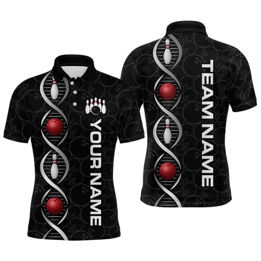 DNA Bowling Shirt Bowling Jersey Men Personalized Bowling League Polo & 1/4 Zip HNT34