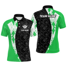 Load image into Gallery viewer, Green 8 Ball Billiard Shirts for Men Billiard Team Shirts Billiard League for Polo &amp; 1/4 Zipper NNT84