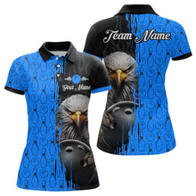Load image into Gallery viewer, Blue Eagle Bowling Custom Women Bowling Shirt Polo &amp; Quarter-Zip Bowling Team Jerseys HNT49