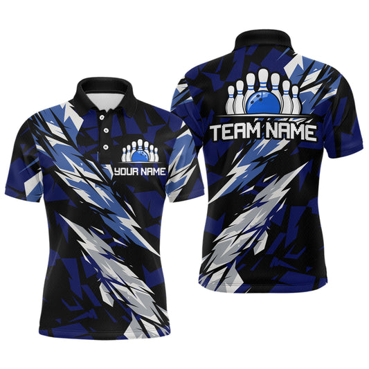 Custom Bowling League Shirts For Men with Name Bowling Team Jerseys Polo & Quarter- Zip HNT37