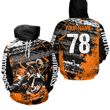 Load image into Gallery viewer, Custom Youth Motocross Hoodie Sweatshirts Dirt Bike Hoodies for Kid Adult Motorcycle Hoodie HOT14