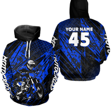 Load image into Gallery viewer, Custom Motocross Hoodie Custom Dirt Bike Hoodie Motocross Sweatshirts for Kid Adult HOT13