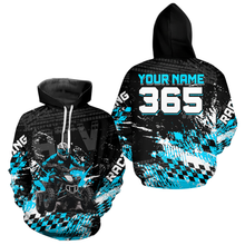 Load image into Gallery viewer, Custom Turquoise Atv Motocross Hoodie Upf30+ Quad Bike Shirt Extreme Racing Adult Youth Off-Road Quad Shirt NHN009