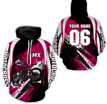 Load image into Gallery viewer, Custom Motocross Jersey Pink Dirt Bike Clothes Upf30+ Mens Women Motorcycle Jersey| CTP59