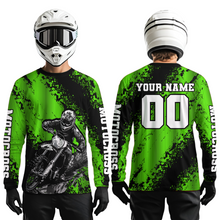 Load image into Gallery viewer, Custom Green MX Off Road Racing Shirts Kid Men Women Youth Motocross Shirts UPF30+ DNT36