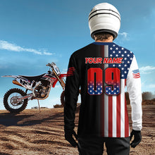 Load image into Gallery viewer, Eagle American Flag Motocross Jersey Dirt Bike Racing Shirts for Men Kid Women XM348