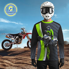Load image into Gallery viewer, Green ATV Motocross Racing Jersey Custom ATV Shirts Kid Women Men Quad Jersey MX109