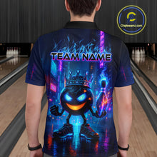 Load image into Gallery viewer, Custom Neon Lightning Bowling Shirt Funny Men Bowling Team Jersey Polo &amp; 1/4-Zip Bowling Outfit QZT740