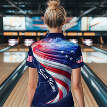 Load image into Gallery viewer, American Bowling Shirt for Men Women Custom Polo Bowling Team League QZT616