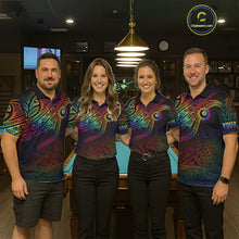 Load image into Gallery viewer, Colorful Rainbow Tribal Billiard Jersey For Men 8 Ball Billiard Uniform Billiard Team Shirts NYN2922