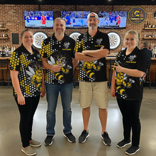 Load image into Gallery viewer, Custom Funny Bee Dart Team Shirt for Men Dart League Jersey Polo &amp; 1/4-Zip Dartboard Shirt Outfit DHT17